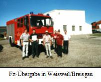 Fahrzeugübergabe